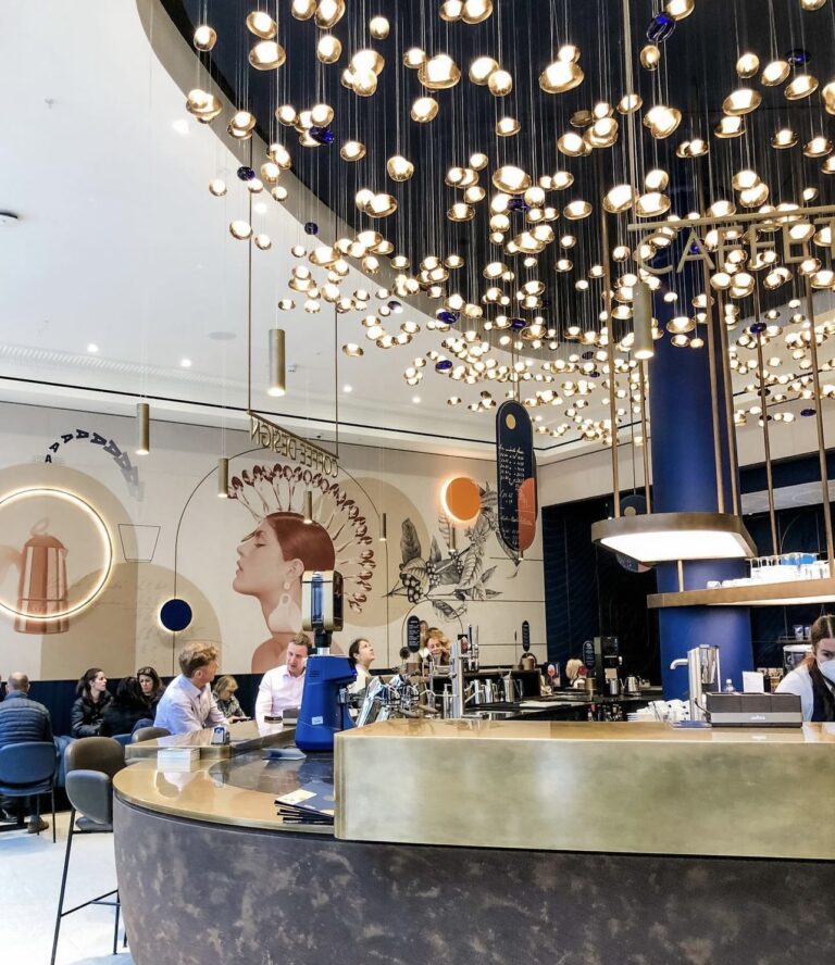 Soundis Acoustic Spray Plaster, Lavazza Coffee Shop London